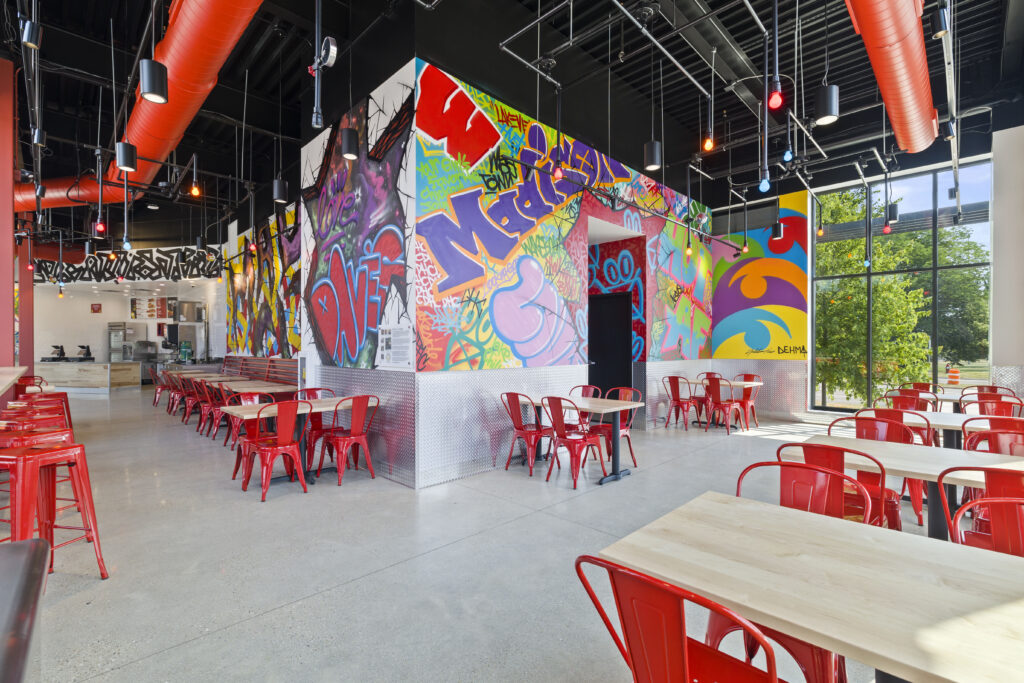 Interior photo of Dave's Hot Chicken in Madison, WI