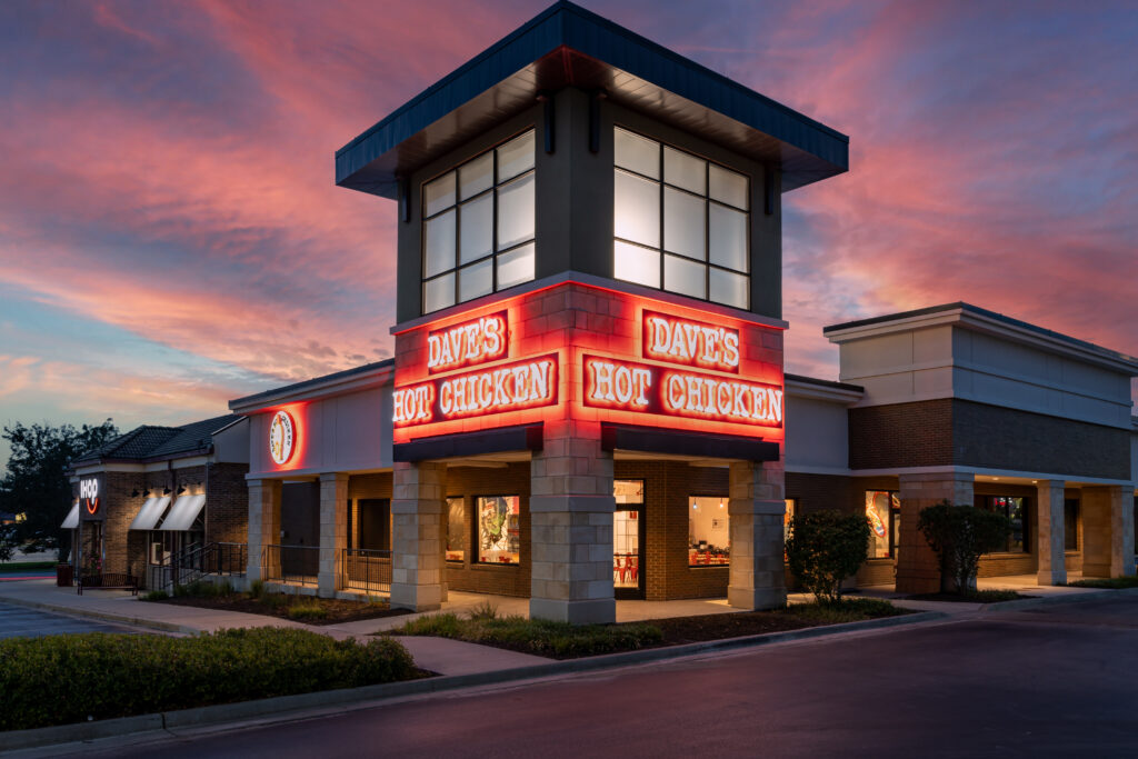 Exterior photo of Dave's Hot Chicken in Overland Park, KS