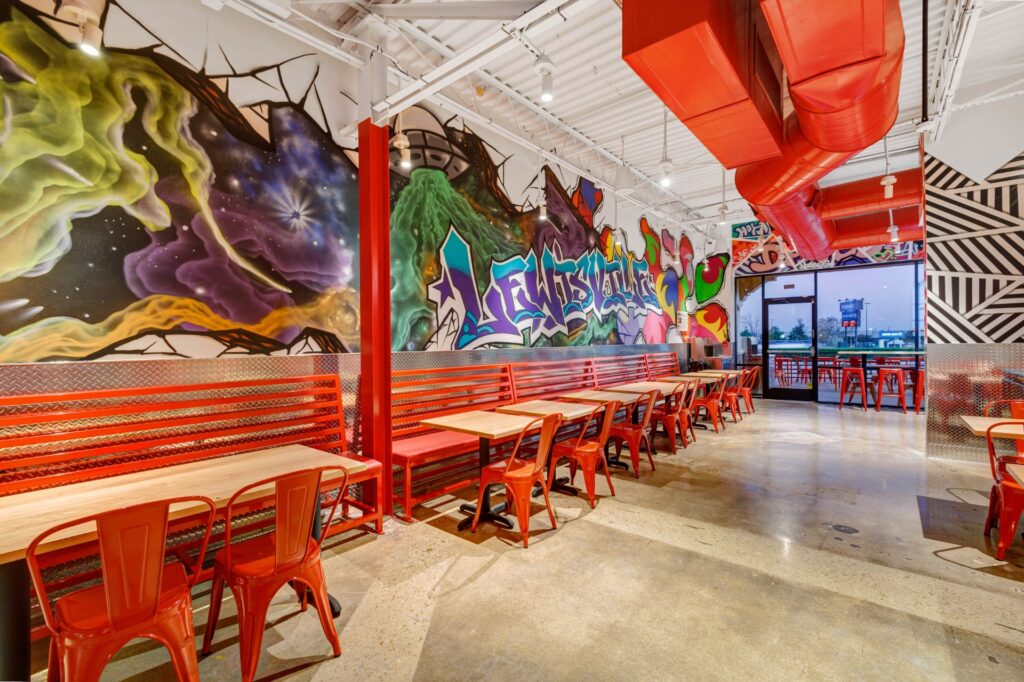 Interior photo of Dave's Hot Chicken in Lewisville TX