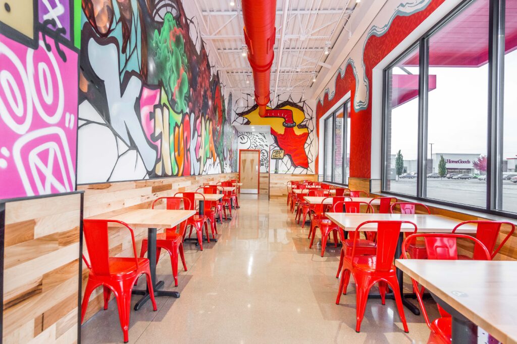 Interior photo of Dave's Hot Chicken in Jeffersonville IN