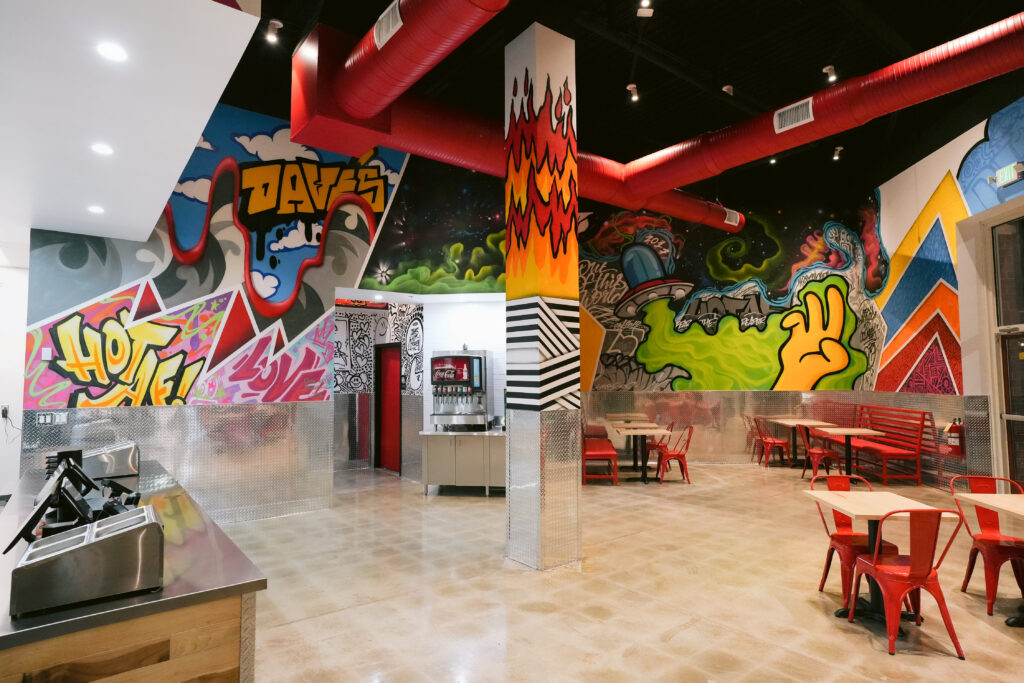 Interior photo of Dave's Hot Chicken in Columbia MD