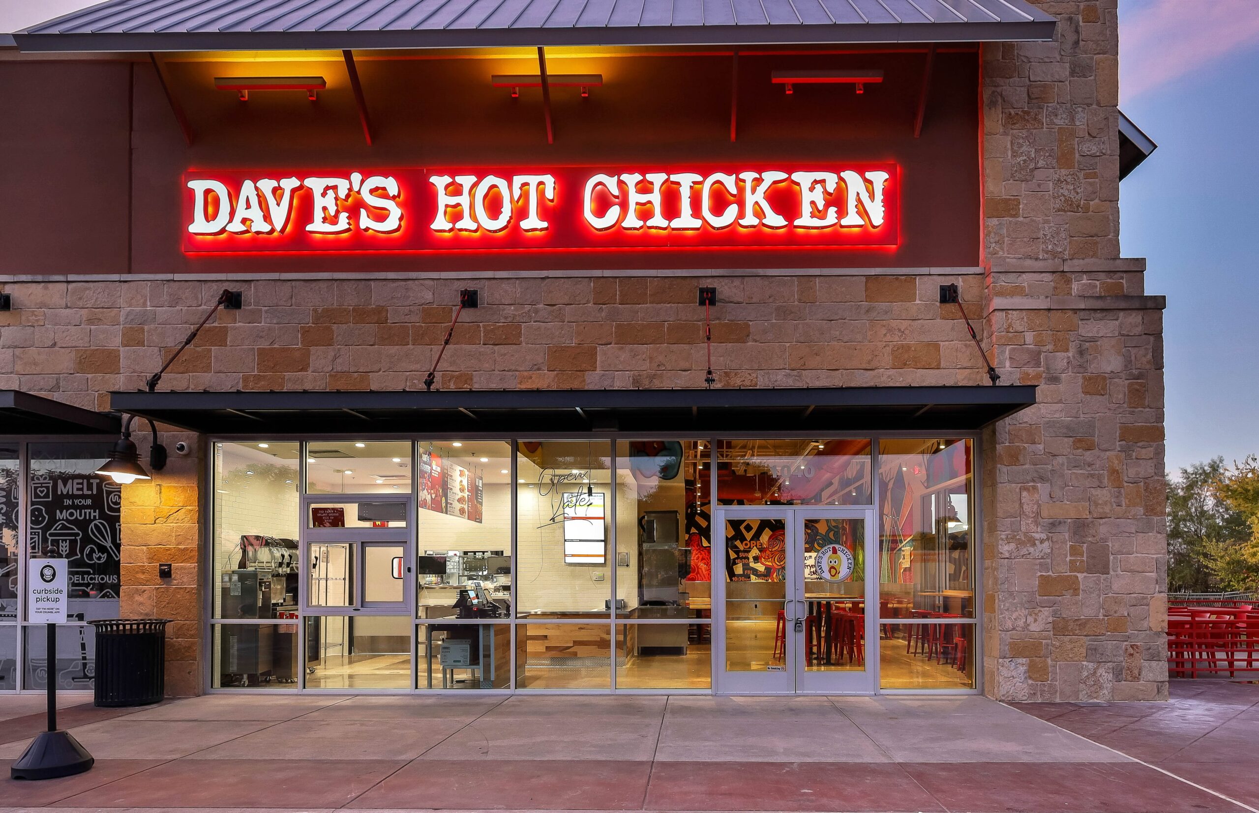 Exterior image of Dave's Hot Chicken in Denton TX