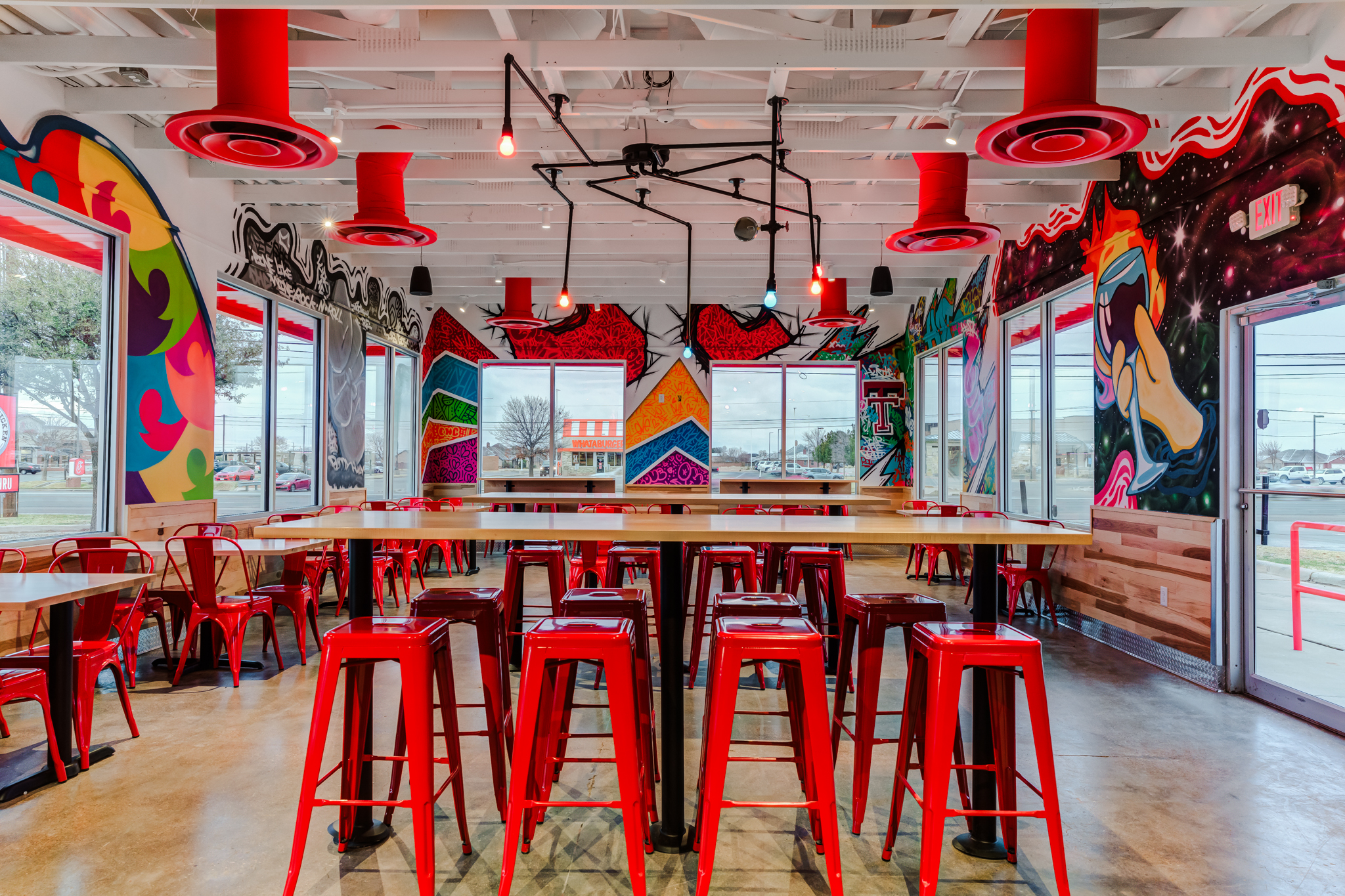 Interior image of Dave's Hot Chicken in Lubbock, TX